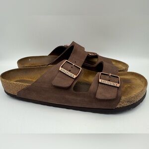Birkenstock Men's Arizona Chocolate Brown Sandal Size EU 46 / US 13-13.5
